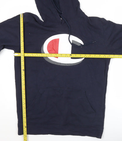 Mens UK Size L Champion Blue Pullover Hoodie