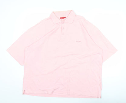 Pierre Cardin Men’s Pink XL Polo Shirt Short Sleeve Cotton