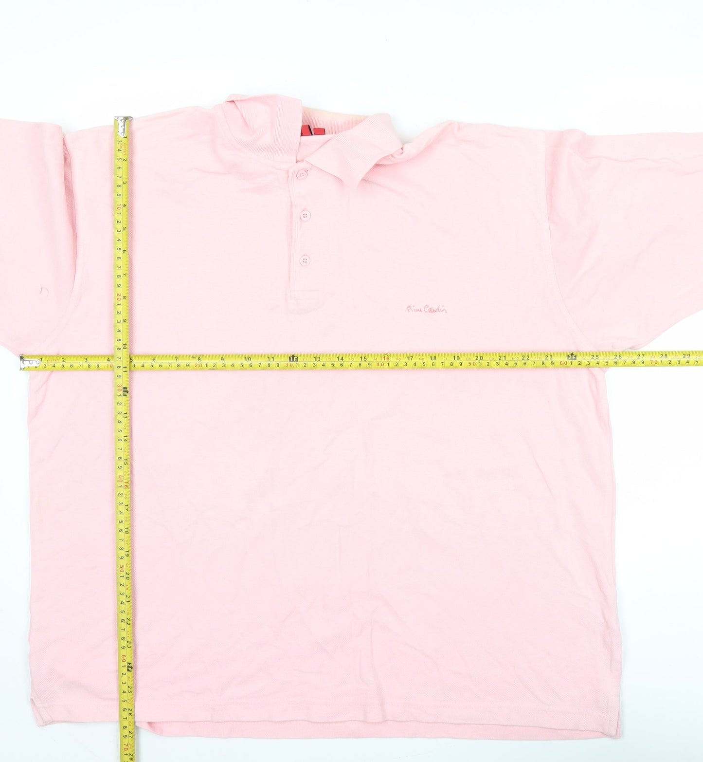 Pierre Cardin Men’s Pink XL Polo Shirt Short Sleeve Cotton