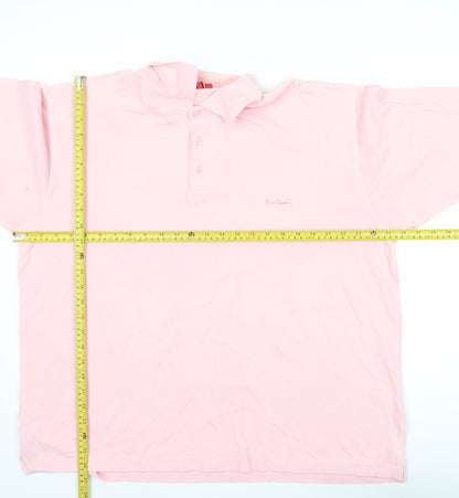 Pierre Cardin Men’s Pink XL Polo Shirt Short Sleeve Cotton