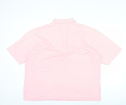 Pierre Cardin Men’s Pink XL Polo Shirt Short Sleeve Cotton