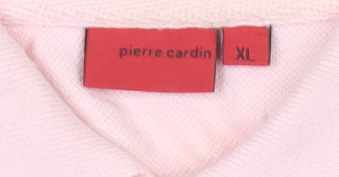 Pierre Cardin Men’s Pink XL Polo Shirt Short Sleeve Cotton