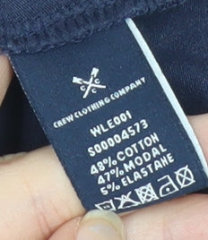 Crew Clothing Company Womens Blue Size 12 Tank Top Cotton Blend