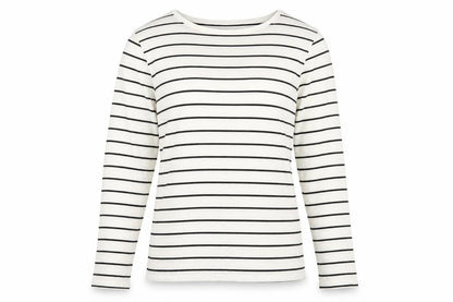 Womens UK Size M Lands' End White Basic T-Shirt