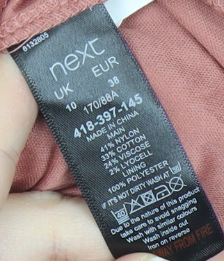 Next Women’s Brown Lace Sheath Dress Size 10 V-Neck Wedding Party