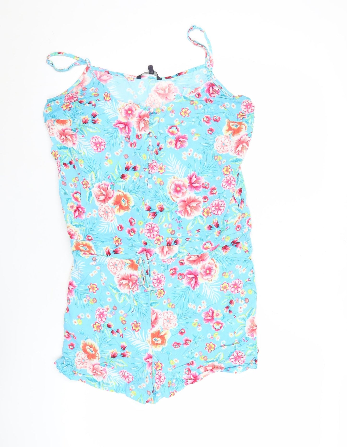 Marks and Spencer Womens Multicoloured Floral Playsuit Size 14
