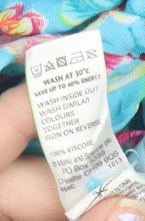 Marks and Spencer Womens Multicoloured Floral Playsuit Size 14