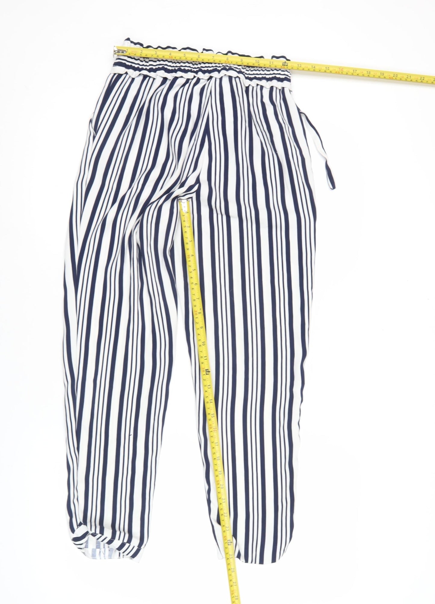 Womens UK Size XS Zara Regular Fit Jogger Blue Trousers