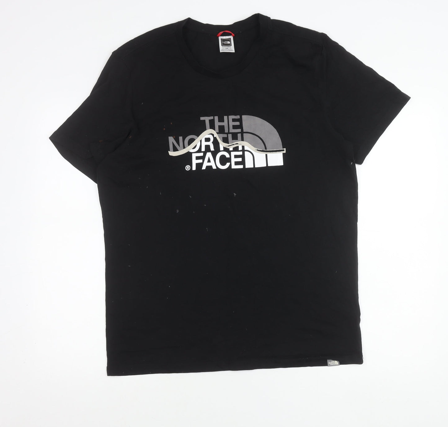 The North Face Men's Black Logo Graphic T-Shirt Size L Cotton