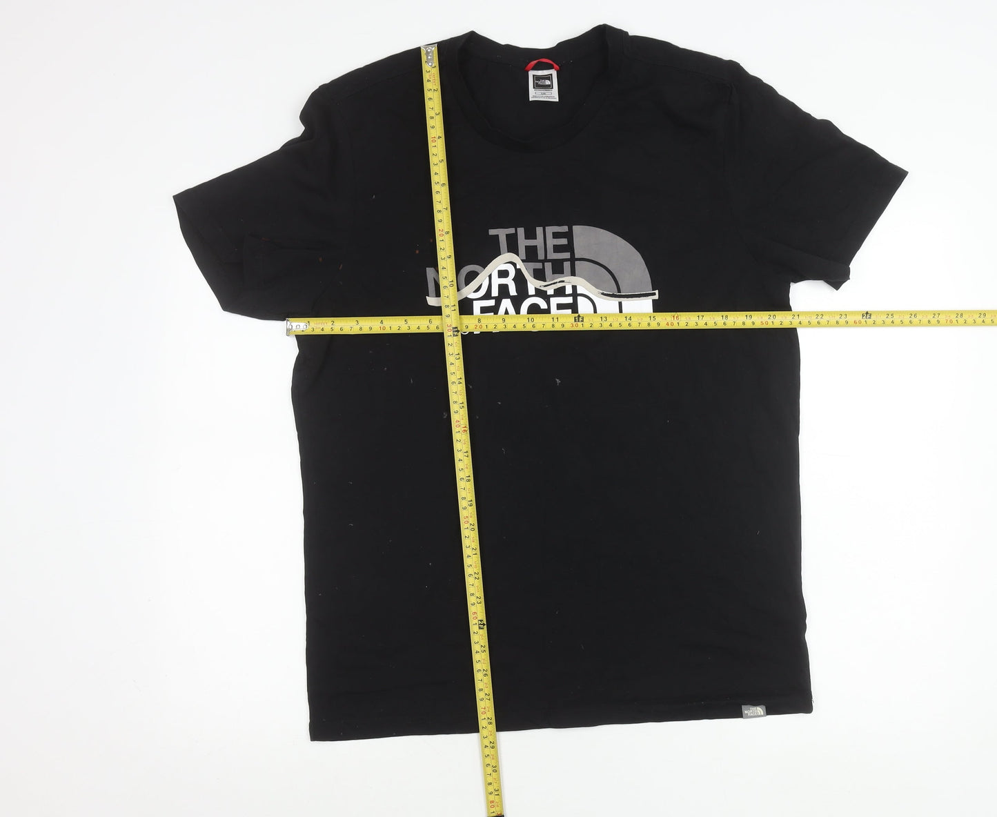 The North Face Men's Black Logo Graphic T-Shirt Size L Cotton