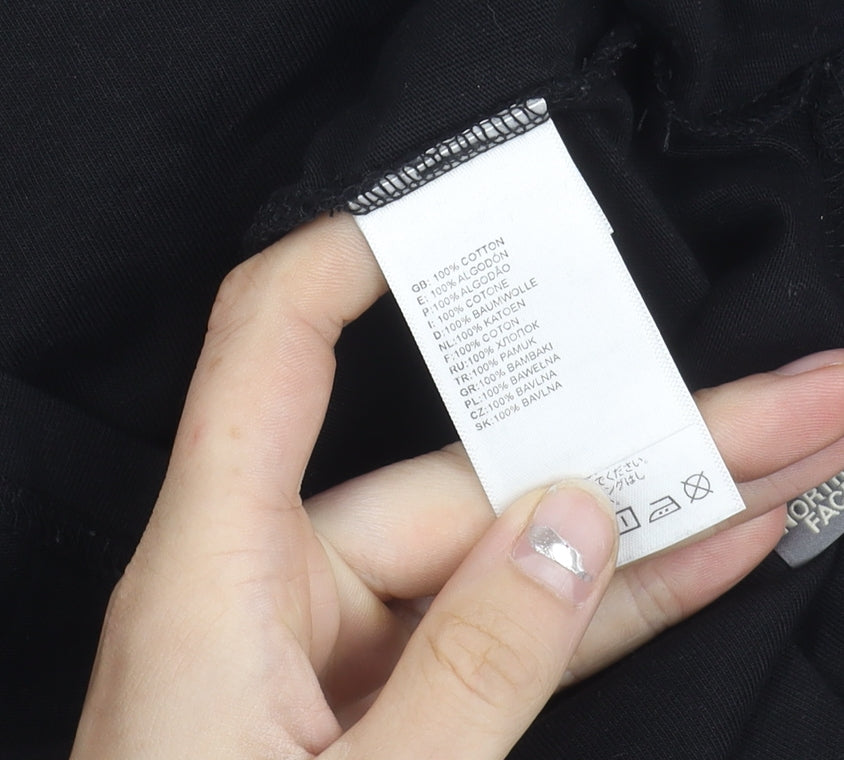 The North Face Men's Black Logo Graphic T-Shirt Size L Cotton