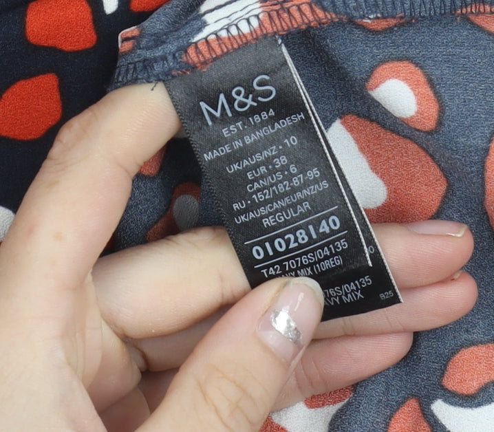 Marks and Spencer Women’s Multicoloured Animal Print Shift Dress Size 10