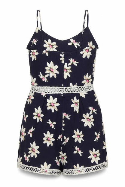 Womens UK Size 10 Parisian One-Piece Blue Playsuit