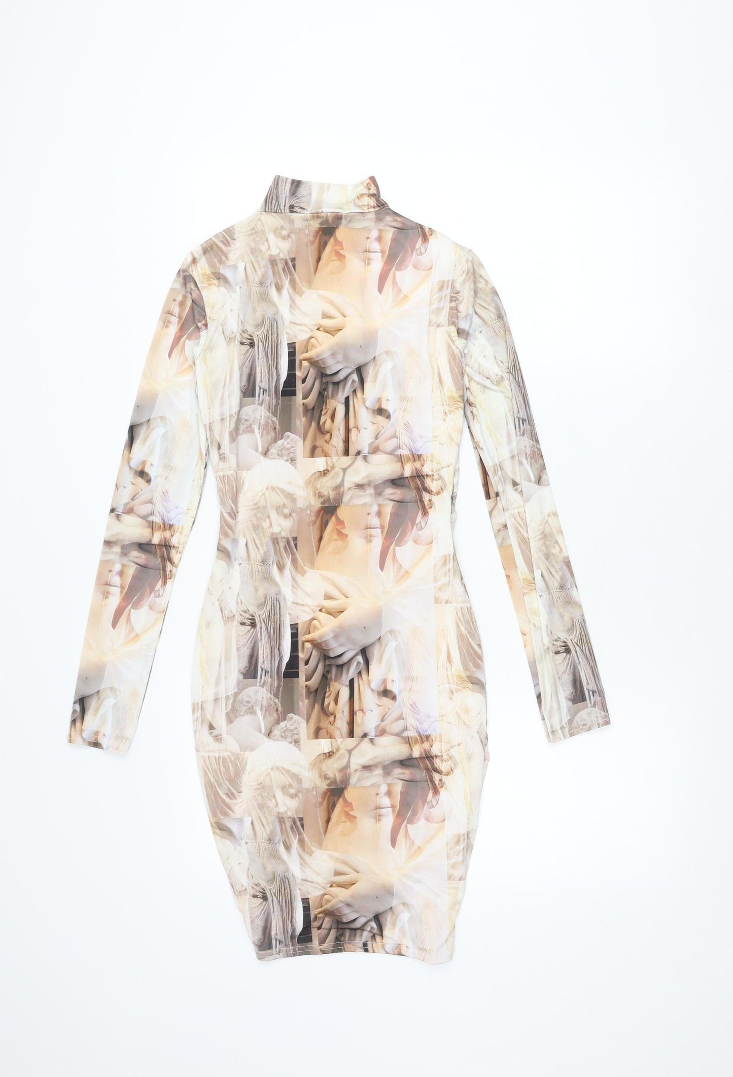 PrettyLittleThing Women’s Multicoloured Size 8 Bodycon Midi Dress