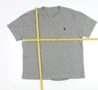 Ralph Lauren Men’s Grey Crew Neck Cotton T-Shirt Size M