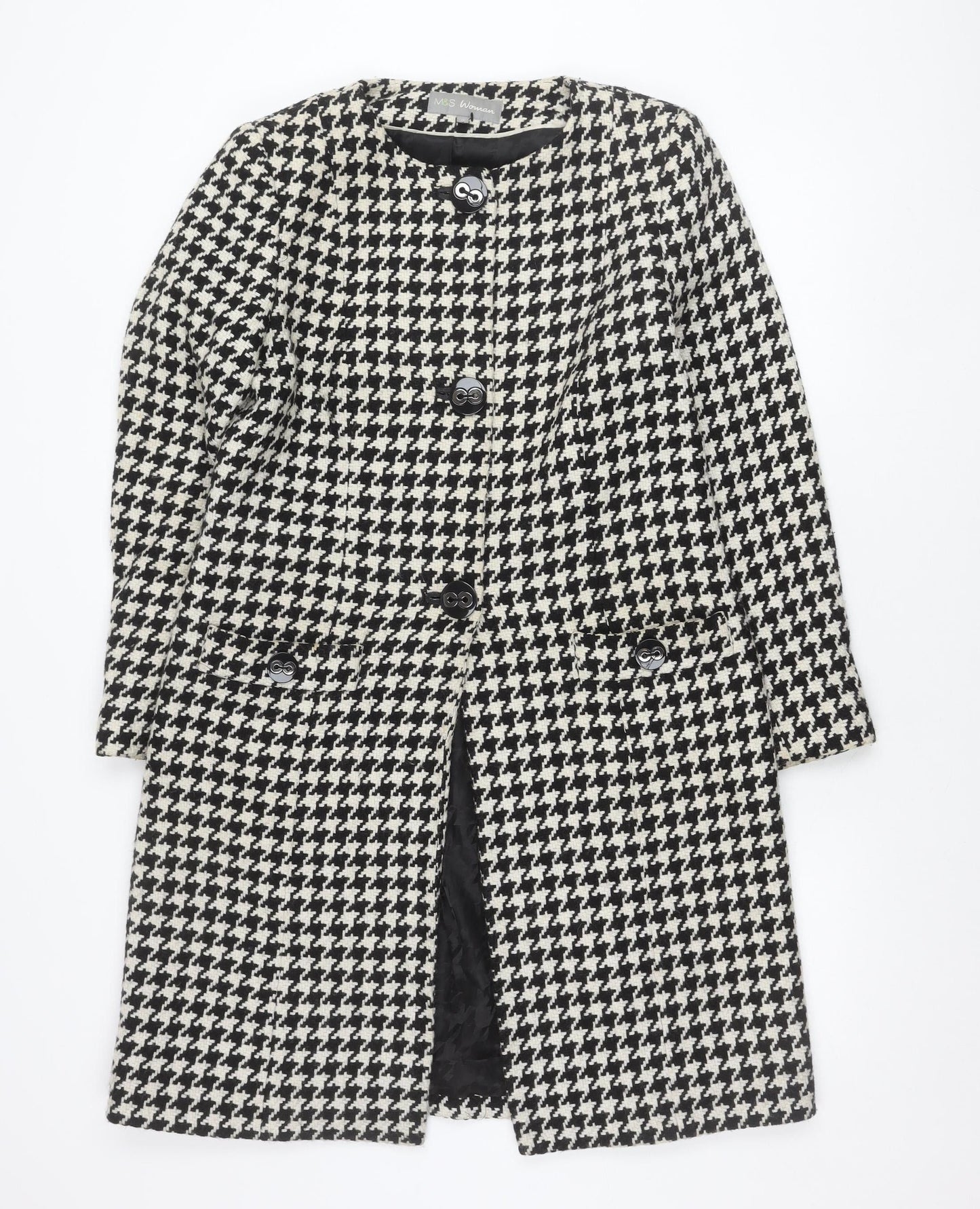 Womens UK Size 10 Marks and Spencer Multicoloured Overcoat