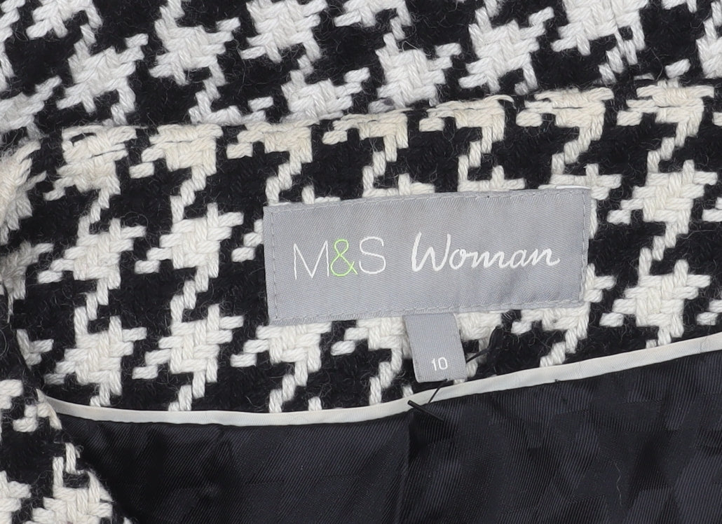 Womens UK Size 10 Marks and Spencer Multicoloured Overcoat