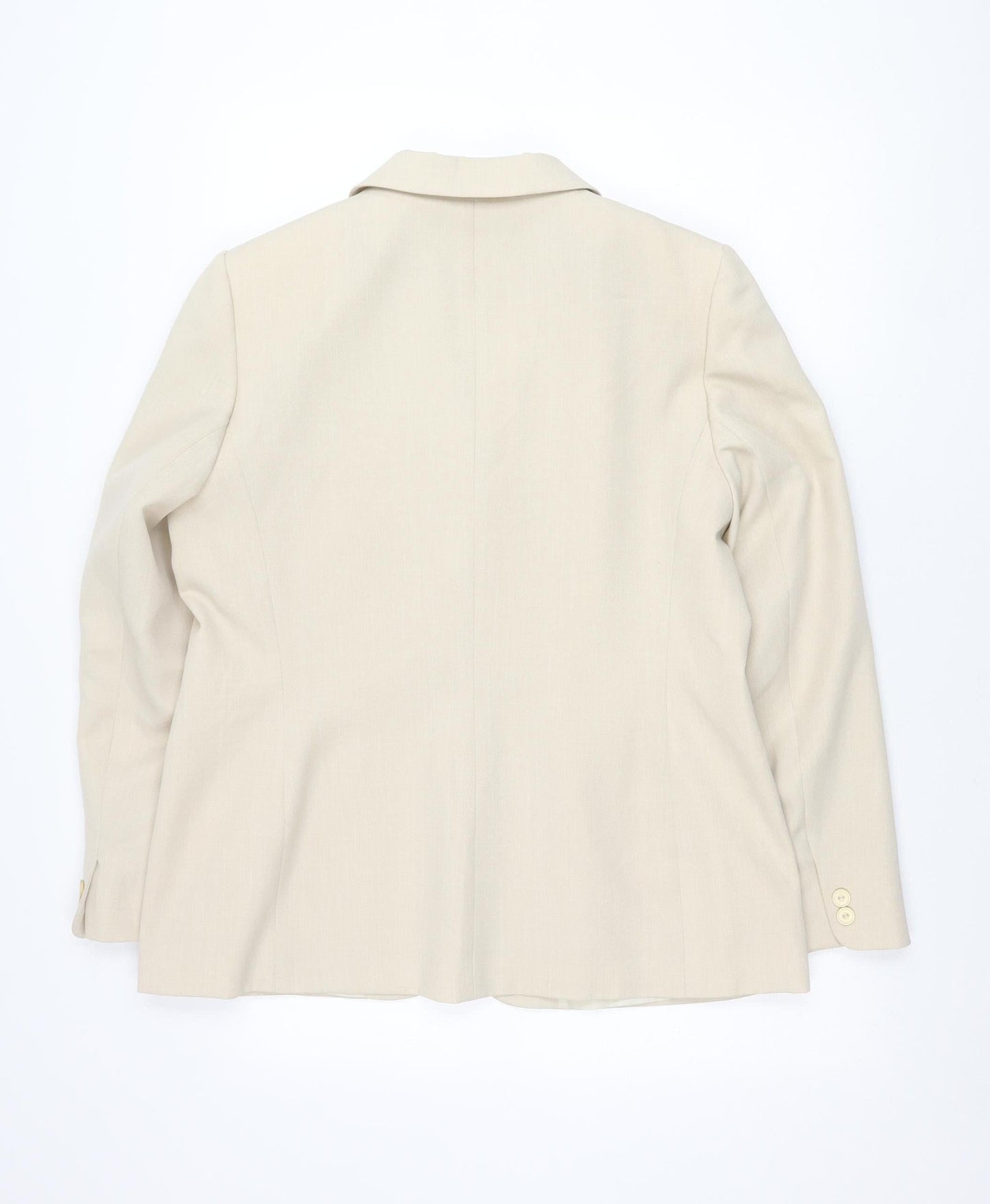 Debenhams Womens Beige Size 16 Classic Regular Fit Blazer Jacket