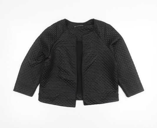 Definitions Women's Black Size 18 Textured Suit Jacket Workwear