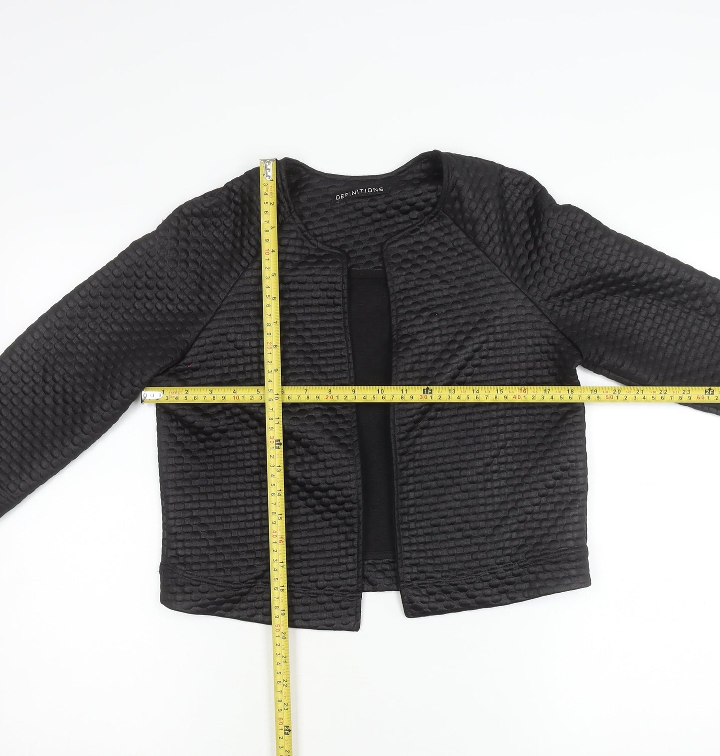Definitions Women's Black Size 18 Textured Suit Jacket Workwear
