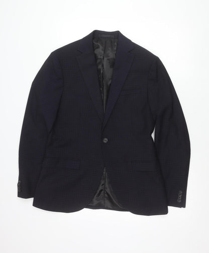 Topman Men’s Blue Slim Fit 38R Blazer Jacket Business Formal