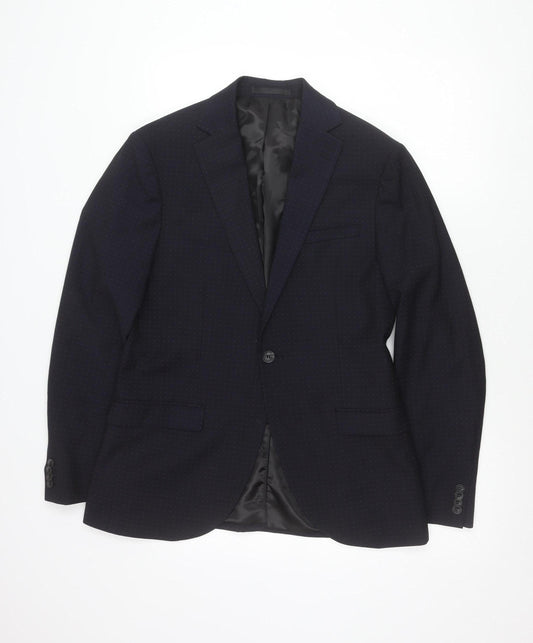 Topman Men’s Blue Slim Fit 38R Blazer Jacket Business Formal