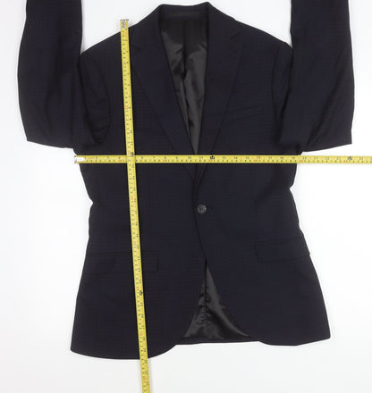 Topman Men’s Blue Slim Fit 38R Blazer Jacket Business Formal
