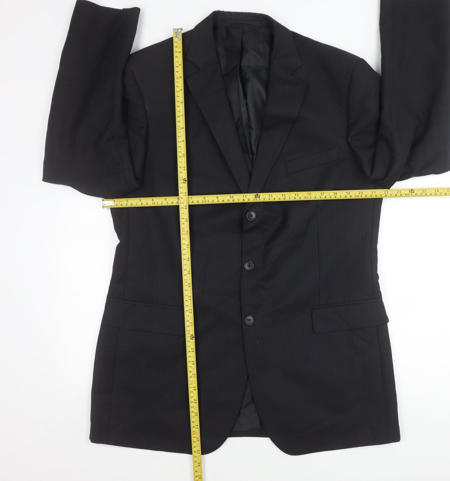 Marks & Spencer Men’s Navy 42 Long Blazer Jacket Classic Fit