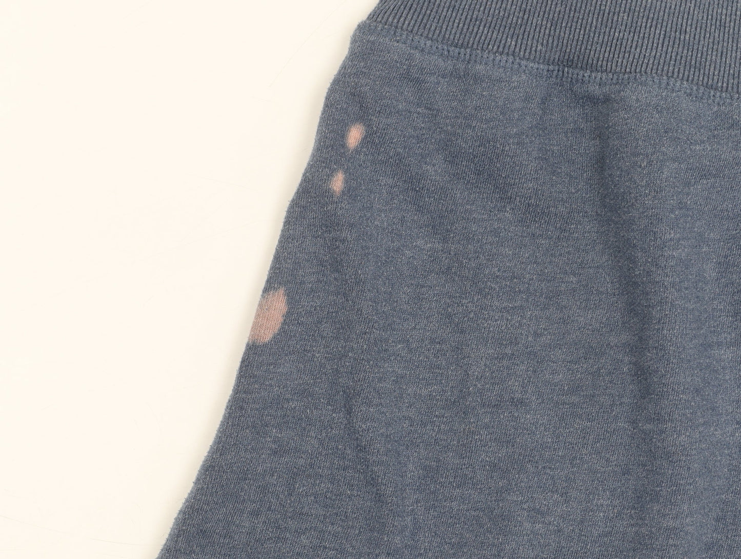 Superdry Men’s Blue Pullover Hoodie Size M Graphic Logo Cotton Blend