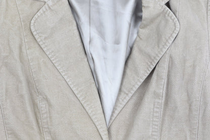 Next Women’s Beige Cotton Blazer UK 8 Tailored Jacket Workwear