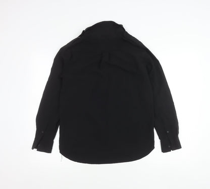 French Connection Womens Black Size 8 Button-Up Long Sleeve Shirt
