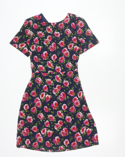 Warehouse Women’s Multicoloured Floral Fit & Flare Dress UK 8