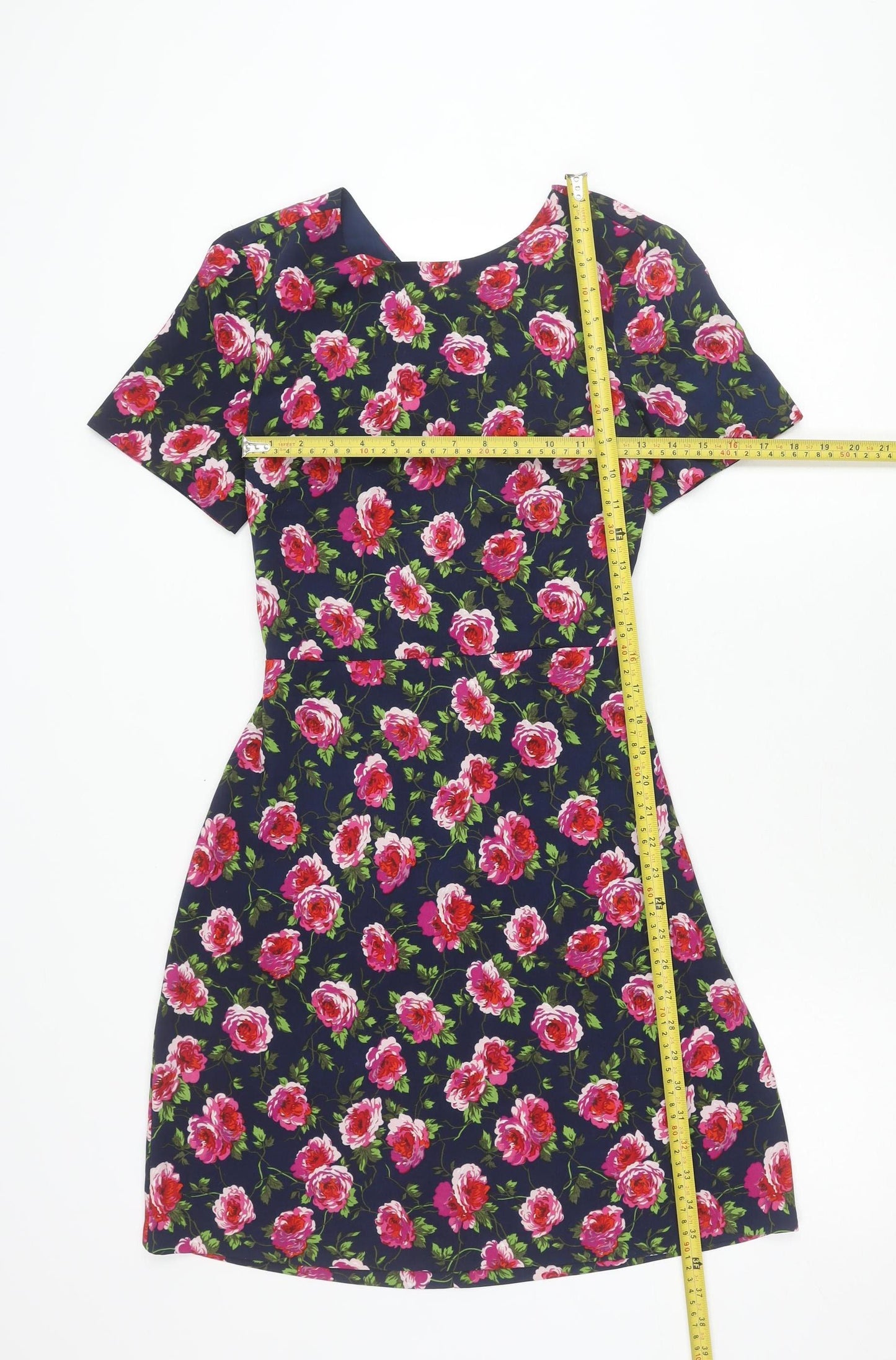 Warehouse Women’s Multicoloured Floral Fit & Flare Dress UK 8