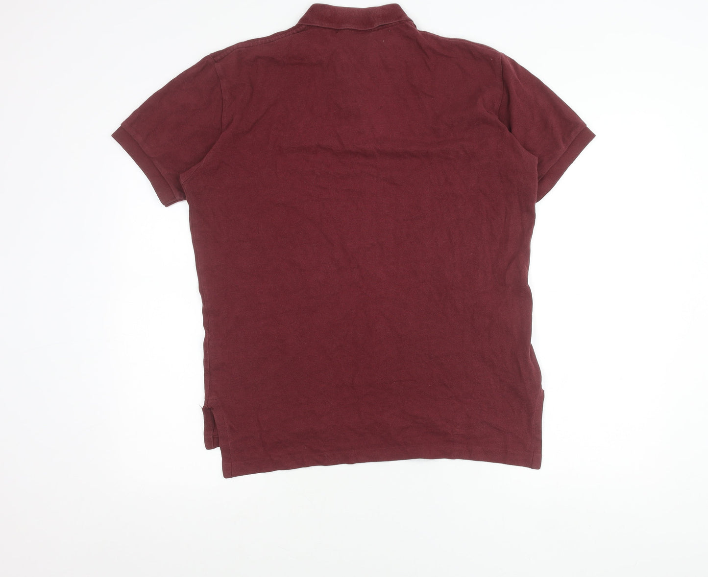 Ralph Lauren Men's Red Cotton Polo Shirt Size S Short Sleeve Classic