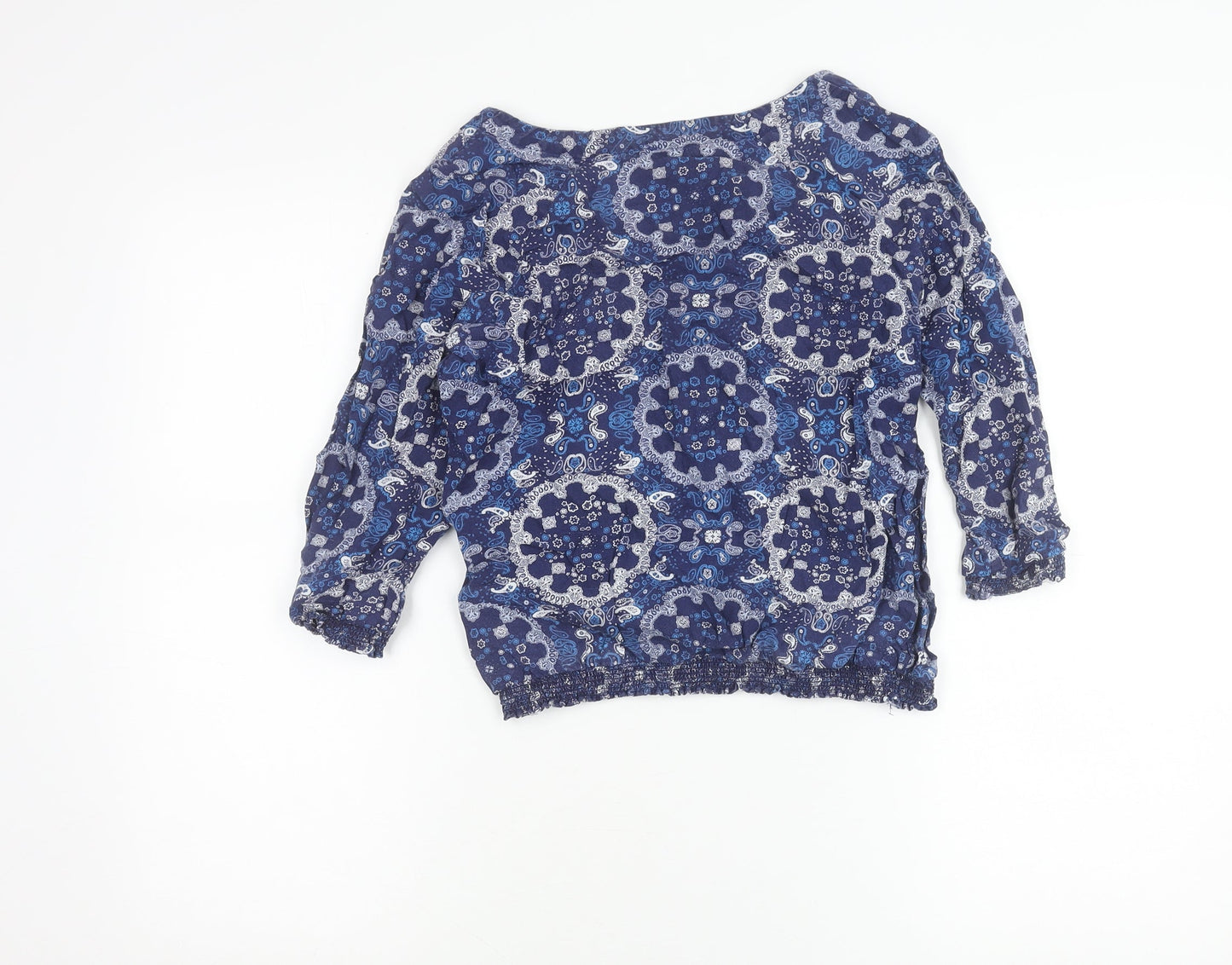 Womens UK Size 6 Dorothy Perkins Blue Tunic Blouse