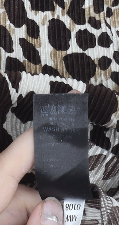 Womens UK Size 20 Marks and Spencer Brown Basic Blouse