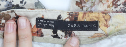 Womens UK Size 12 Zara Basic Slim Fit Leggings Multicoloured Trousers