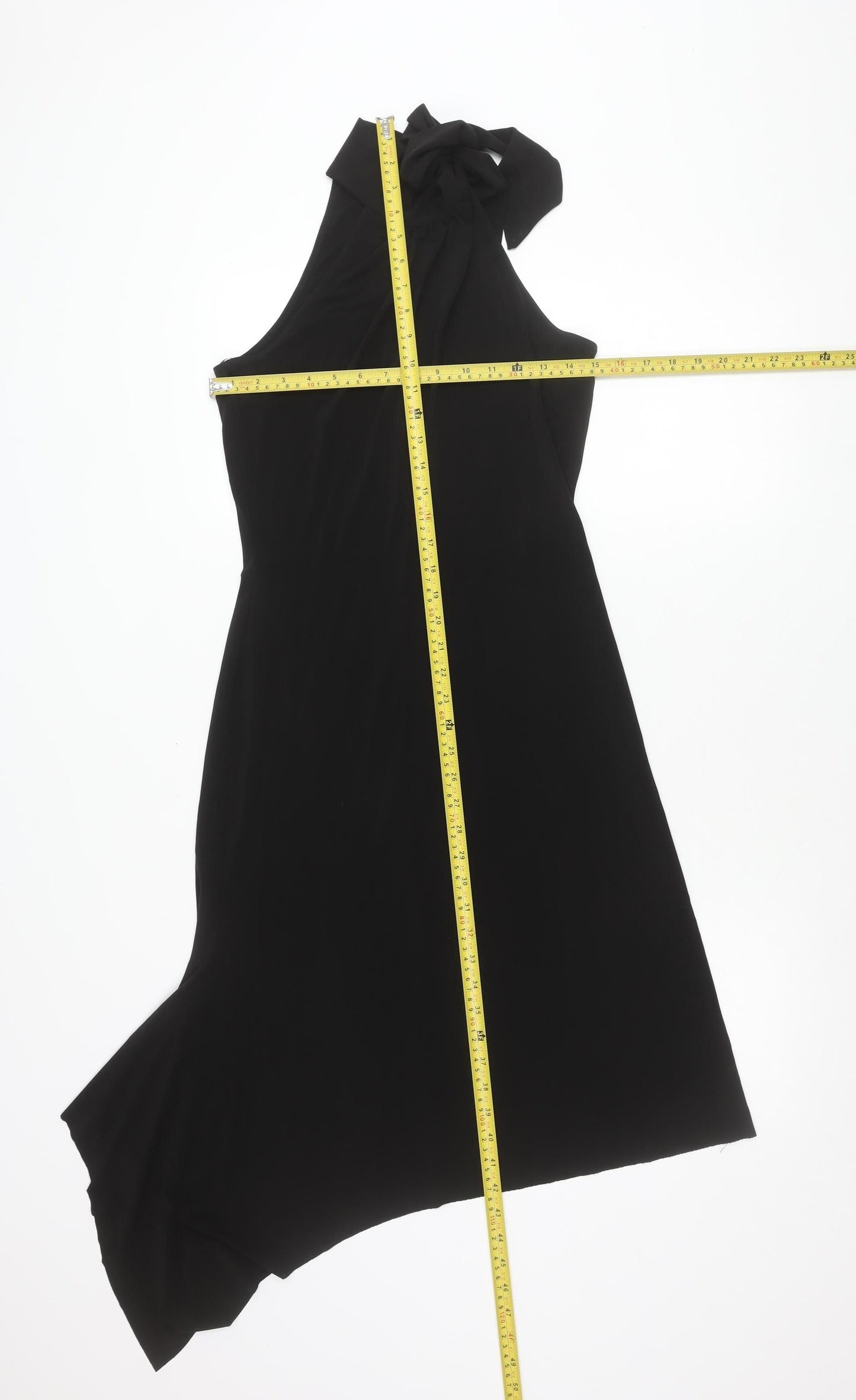 Oasis Womens Black Size 10 Sheath Dress Sleeveless Bow Formal