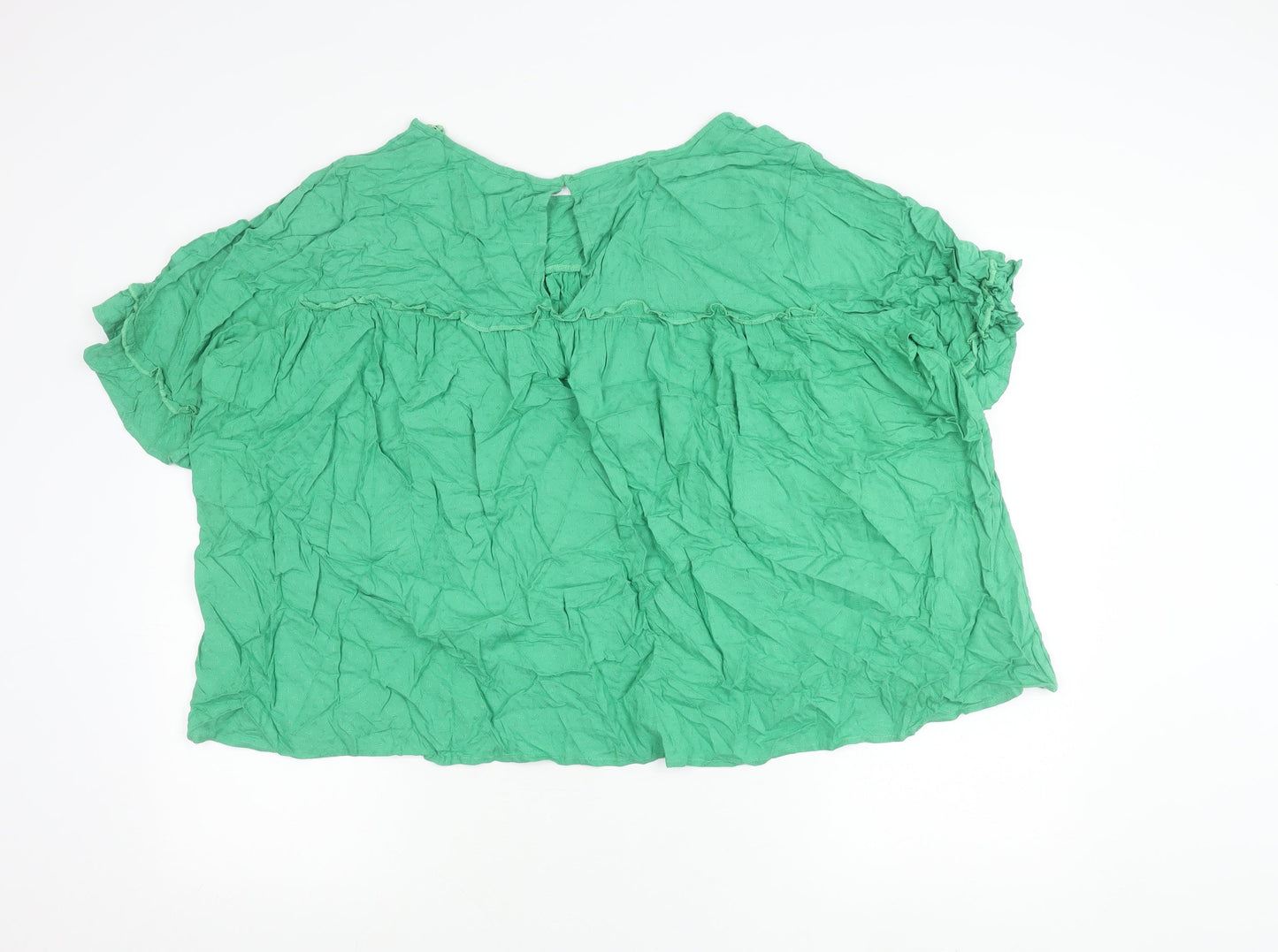 Womens UK Size 20 Marks and Spencer Green Tunic Blouse