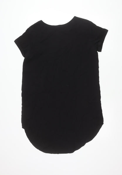 Womens UK Size 12 H&M Divided Black Basic T-Shirt