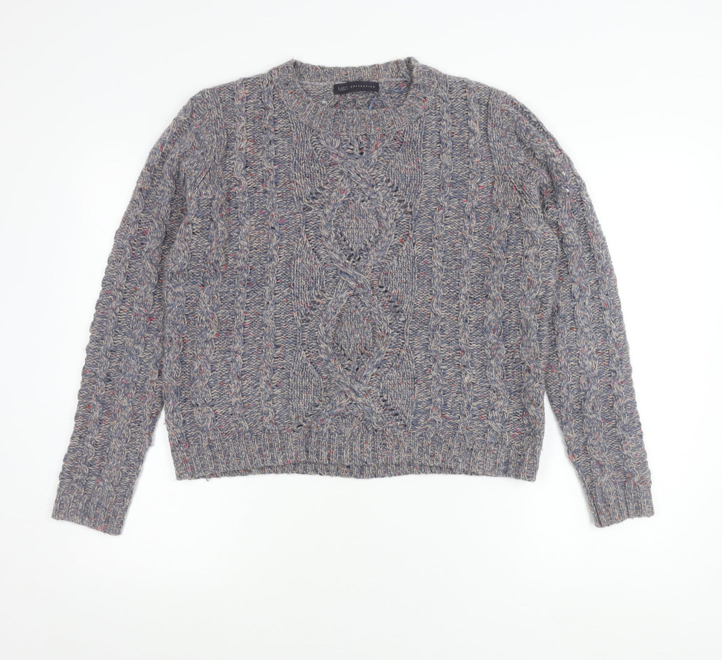Womens UK Size 14 Marks and Spencer Purple Pullover Jumper