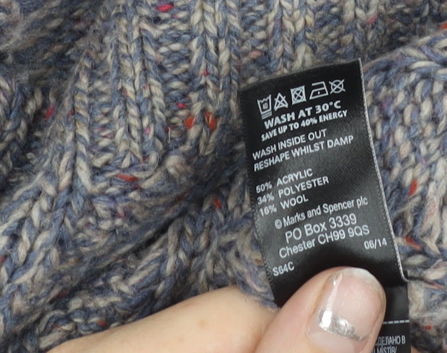 Womens UK Size 14 Marks and Spencer Purple Pullover Jumper