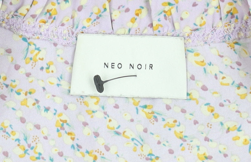 Neo Noir Women’s Multicoloured Floral Blouse Size 14 Long Sleeve