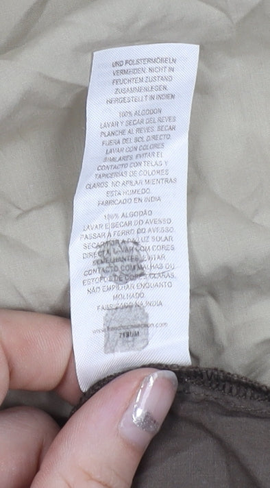 French Connection Womens XL Beige Brown Colourblock A-Line Long Dress