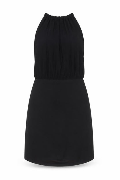 New Look Women's Black Size 14 Halter Bodycon Dress Party Cocktail