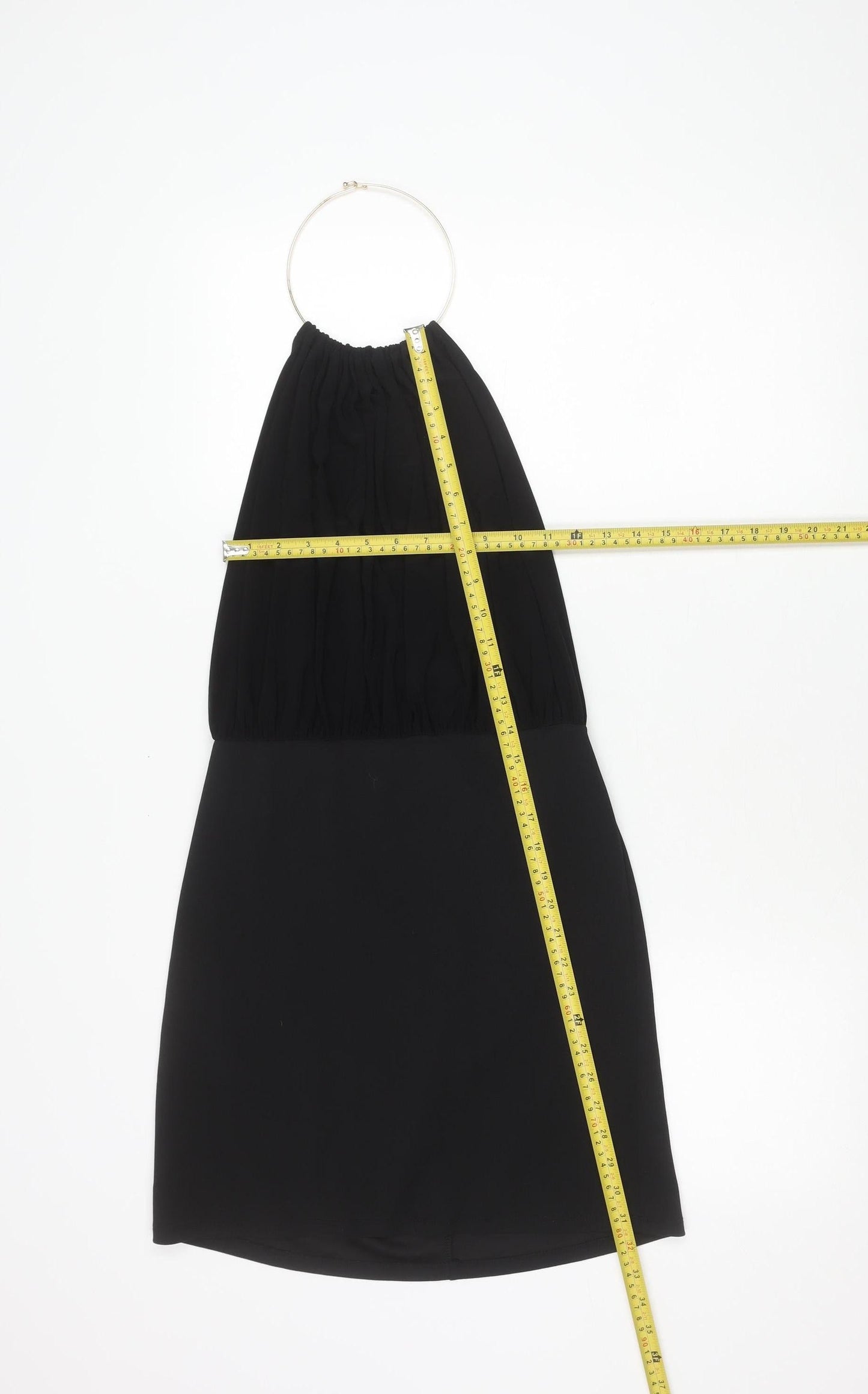 New Look Women's Black Size 14 Halter Bodycon Dress Party Cocktail