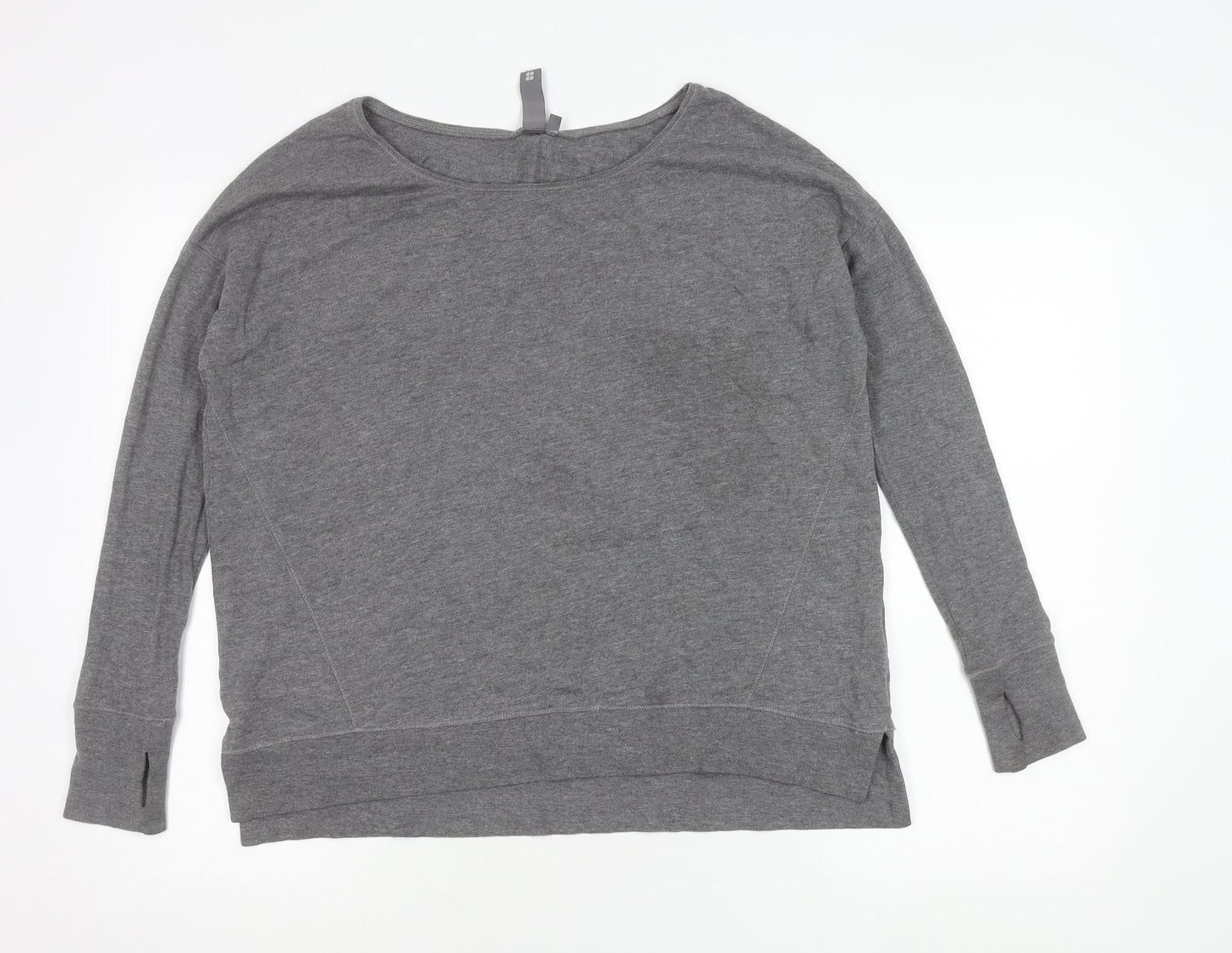 Sweaty Betty Women’s Grey XS Pullover Sweatshirt Modal Cotton Blend