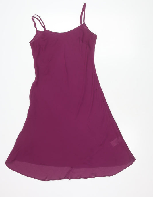 Monsoon Women’s Purple Asymmetric Slip Dress Size 12