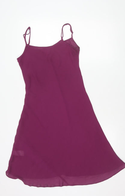 Monsoon Women’s Purple Asymmetric Slip Dress Size 12