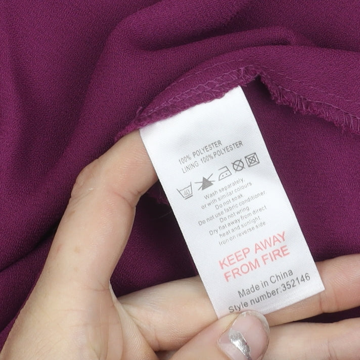 Monsoon Women’s Purple Asymmetric Slip Dress Size 12